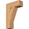 Ekena Millwork Traditional Block Smooth Bracket, Western Red Cedar, 5 1/2"W x 18"D x 26"H BKT06X18X26TRA05SWR - alternate 1